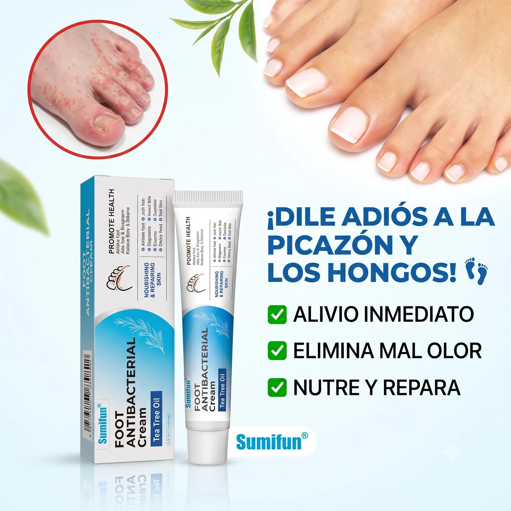 SUMIFUN: Crema antibacterial para pies y uñas