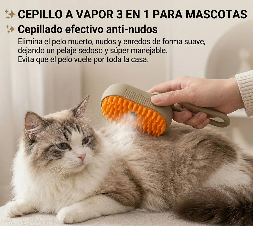 🐾 Cepillo a vapor 3 EN 1